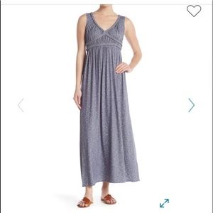 NWT Max Studio Braided Trim Slub Maxi Dress XS
